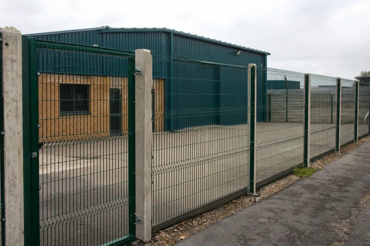 Commercial fencing installed at a Sheffield business premises